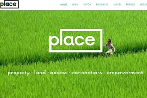 La page d’accueil de Place, le site thématique lancé par Reuters et Omidyar le 16 mai. © Place