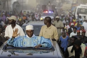 Abdoulaye Wade, ancien président du Sénégal de retour à Dakar. © Rebecca Blackwell/AP/SIPA