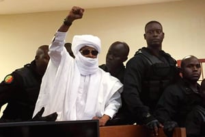 L’ex-président tchadien après l’énoncé du verdict, le 30 mai, à Dakar. © CARLEY PETESCH/AP/SIPA
