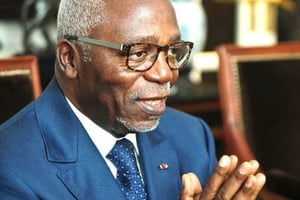 L’ancien président de l’Assemblée nationale gabonaise Guy Nzouba-Ndama, à Paris le 16 juin 2016. © VINCENT FOURNIER/J.A.