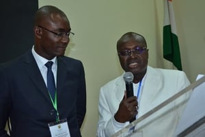 Parfait Kouassi et Faman Touré ont été élus vice-président et président de la Chambre de commerce et d’industrie de Côte d’Ivoire. © CCI-CI
