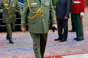 Le chef d’état-major et vice-ministre de la Défense, en 2013, à Alger. © FAROUK BATICHE/AFP