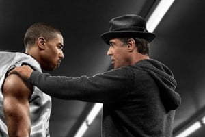 Michael B. Jordan (à g.) et Sylvester Stallone dans « Creed ». © Metro-Goldwyn-Mayer