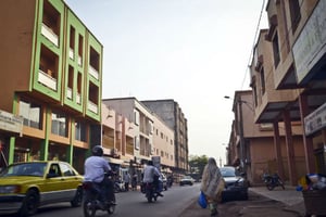 Quartier Faso Kanu de la ville de Bamako. © Emmanuel DAOU BAKARY / JA