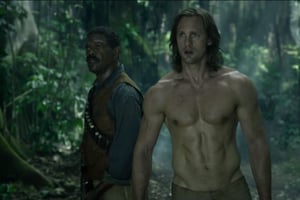 Tarzan (Alexander Skarsgård) et son compagnon George Washington Williams (Samuel L. Jackson) dans « La légende de Tarzan ». © Twitter/Warner Bros