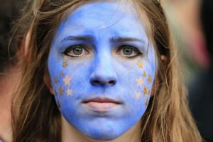 Les jeunes anglais ont majoritairement voté contre le départ du Royaume-Uni. © Jonathan Brady/AP/SIPA