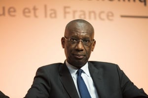 Momar Nguer, ici lors du Forum Afrique de Bercy, en décembre 2015. © Bruno Levy pour J.A.