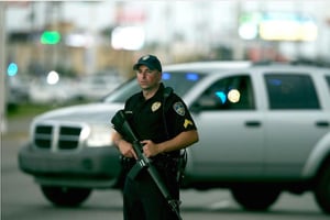 Un policier le 17 juillet 2016 à Bâton-Rouge en Louisiane. © AFP