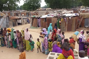 Camp de déplacés, à Bama. © MSF