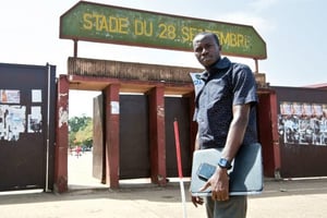 L’Ablogui, l’association qu’il préside, promet de veiller au respect des dernières promesses de campagne du président Alpha Condé. © Sidy Yansané