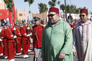 Mohammed VI à Laâyoune, le 7 novembre 2015. © Abdeljalil Bounhar/AP/SIPA
