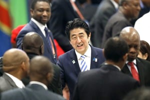 Le Premier ministre japonais, Shinzo Abe, à l’issue de la Ticad V, à Yokohama, le 3 juin 2013. © toru yamanaka/AFP