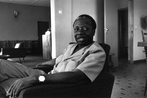 Émile Derlin Zinsou, en 1970. © Guy Le Querrec/Archives Jeune Afrique