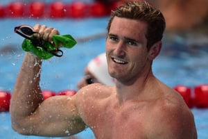 Cameron van der Burgh en août 2015 lors des Mondiaux de natation à Kazan (Russie). © AFP