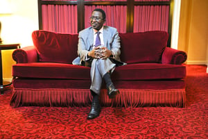 Soumaïla Cissé (Mali), ancien ministre sous la présidence d’ Alpha Oumar Konaré, fondateur et candidat de l’Union pour la République et la Démocratie (URD) à l’élection présidentielle du 28 juillet 2013. © vincent fournier/JA