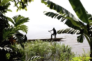 Vu par le romancier français, le Congo n’est pas un long fleuve tranquille… © frederic courbet/PANOS/REA
