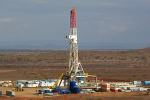 Site d’exploration de Tullow Oil dans le bassin South Lokichar, au Kenya. © Tullow Oil