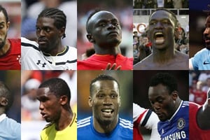 Dix des footballeurs africains les plus chers de l’histoire des transferts. © AP/SIPA/Montage J.A.