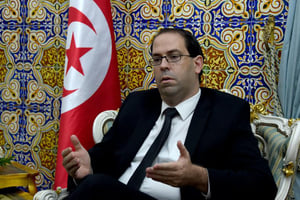 Le Premier ministre tunisien désigné Youssef Chahed, le 20 août 2016 à Carthage, près de Tunis. © Fethi Belaid/AFP
