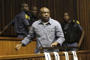 Henry Okah au tribunal à Johannesburg en octobre 2010. © Str/AP/SIPA