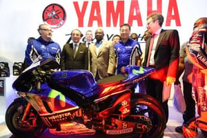 Inauguration d’un showroom de moto du japonais Yamaha à Lagos, au Nigeria, en mai 2016. © DR