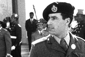 Le colonel Mouammar Kadhafi. © ARCHIVES JA