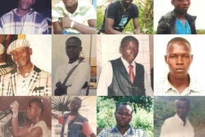 Photos de huit des douze victimes de l’OCRB. © Human Right Watch