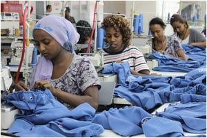 Ouvrières du textile dans une zone industrielle spéciale en Éthiopie. © www.investethiopia.gov.et/