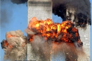 Les tours du World Trade Center, attaquées le 11 septembre 2001. © AFP