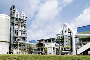 L’usine de clinker de Scantogo, une autre filiale locale de HeidelbergCement. © heidelbergcement