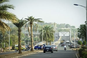 Le boulevard de la République, à Niamey. © Vincent Fournier/JA
