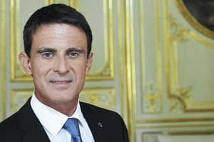 Manuel Valls, le 14 septembre, à Matignon, à Paris. © Vincent Fournier/J.A.