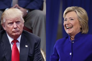 Les candidats républicain et démocrate à la présidence américaine de novembre 2016, Donald Trump et Hillary Clinton. © Evan Vucci/Matt Rourke/AP/SIPA