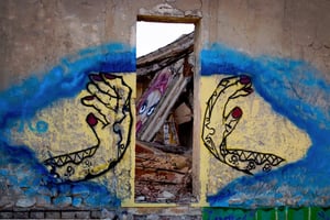 Graffitis à Sfax à l’occasion du « Arab street-art camp » à Sfax, le 24 septembre 2016. © jeune2016/Facebook