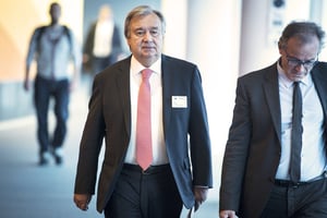 L’ex-Premier ministre portugais Antonio Guterres est arrivé en tête des six scrutins informels du Conseil de sécurité. © Picture-Alliance/AFP