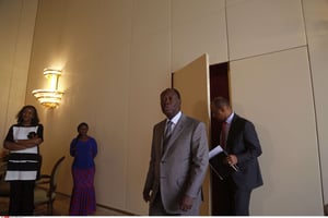 Alassane Ouattara à Abidjan le 29 octobre 2015. © Schalk van Zuydam/AP/SIPA