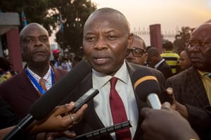 Vital Kamerhe, ancien vice-président de l’Assemblée nationale de la RDC, le 17 septembre 2016 à Kinshasa. © Gwenn Dubourthoumieu pour JA