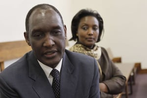 Faustin Kayumba Nyamwa, à Johannesburg en juillet 2012. © Denis Farrell/AP/SIPA