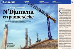 En pleine reconstruction il y a encore deux ans, le pays est aujourd’hui frappé par la récession et doit stopper les multiples chantiers qu’il avait lancés. Ici, celui de la faculté de médecine, dans la capitale. © JA