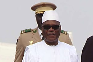 Le président malien Ibrahim Boubacar Keïta à Bamako, le 9 octobre 2016. © Baba Ahmed/AP/SIPA