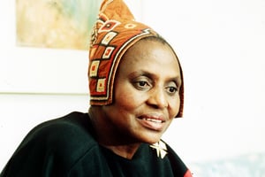 Miriam Makeba, « Mama Africa » en 1988. © AP/SIPA