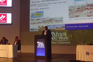 A la conférence Africa Oil Week au Cap. © DR
