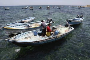 Des pêcheurs libyens, dans le port de Sabrata. (illustration) © Abdel Magid Al Fergany/AP/SIPA