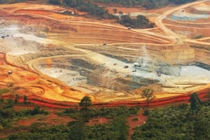 Vue de la mine d’or de Newcrest à Bonikro (250 km au nord-ouest d’Abidjan). © www.newcrest.com.au