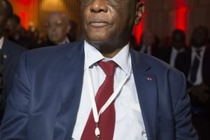 Amadou Boubacar Cissé, lors du Forum Afrique Bercy le 6 février 2015. © Bruno Levy pour JA