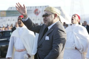 Le roi Mohammed VI à Ouarzazate le 4 février 2016. © Abdeljalil Bounhar/AP/SIPA