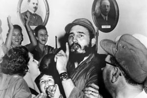 Fidel Castro le 4 janvier 1959 à Cienfuegos. © AFP