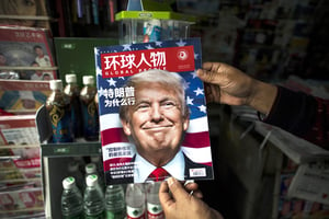 « Pourquoi Donald Trump a gagné » : la une du magazine chinois Global People, le 14 novembre. © JOHANNES EISELE/AFP PHOTO
