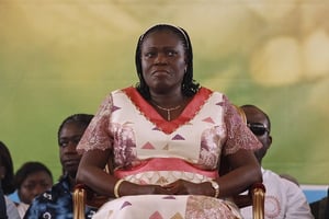 Simone Gbagbo en 2011. © Rebecca Blackwell/AP/SIPA