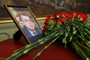 Hommage à Andreï Karlov, ambassadeur russe en Turquie assassiné à Ankara le 19 décembre 2016. © Maxim Shemetov/AP/SIPA